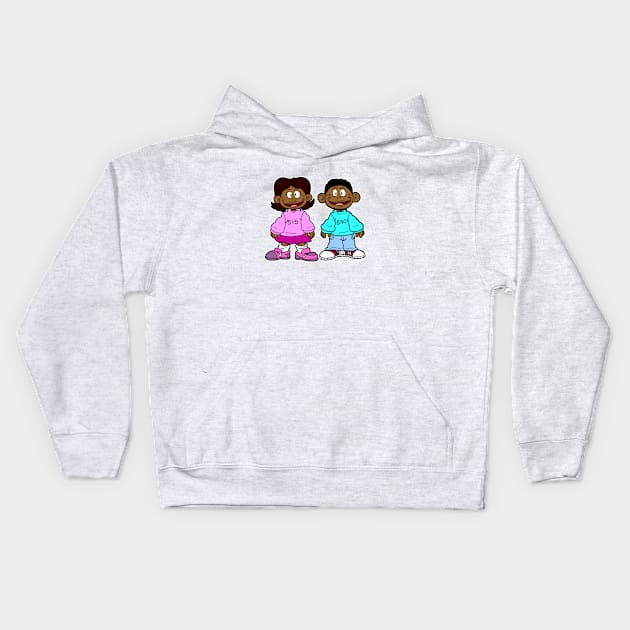 Twins Kids Hoodie by DugglDesigns